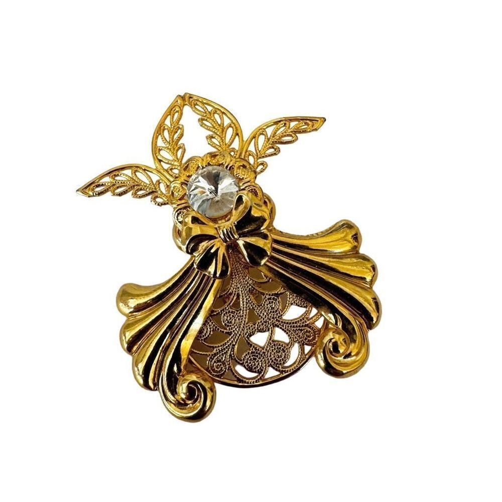 Jane gold tone angel pin
